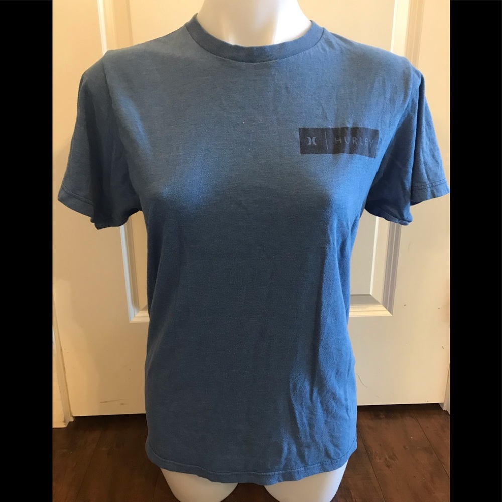 Men’s Hurley Crew Neck Blue Short Sleeve T-Shirt size small - Picture 2 of 9